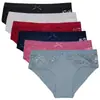 Comercio exterior color liso ropa interior para mujer transpirable nudo de lazo bragas para mujer venta al por mayor AliExpress temu al por mayor en stock