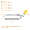Fritadeira de Ovos de Aço Inoxidável 304 Espessada, Forma Oval para Assar, Máquina de Panqueca, Máquina de Hambúrguer, Ferramenta de Cozinha