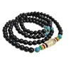 Pulseira de contas de oração budista de jade branco imitação com múltiplos fios, popular em transmissões ao vivo, contas budistas com o mantra de seis caracteres, pulseira de múltiplos fios, campeão de vendas em áreas cênicas