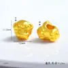 Accesorios para pulseras de oro DIY del zodíaco material de cuentas tejidas DIY cuentas sueltas con agujero pasante pulseras al por mayor mujeres