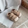 Sapatos de Couro para Meninos Infantis Novos Outono e Inverno 2025 Sapatos Casuais Infantis Retrô de Solado Macio Sapatos de Bebê Menina e Criança Pequena de Solado Macio