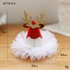 Navidad Tocado Lazo Horquilla Sombrero Clip Rojo Malla Astas Adulto Niños Pequeño Regalo Horquilla Accesorios para el Cabello