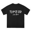 Marca da Moda de Rua Limitada de Nova York Algodão Pesado Casual Combina com Tudo Solto Gola Careca Manga Curta Unissex Camiseta ESS