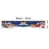Banner de Festa de Natal Papai Noel Boneco de Neve Decoração de Jardim Externo Banner de Feriado Fornecimento Transfronteiriço Impermeável Resistente a Rasgos Padrão