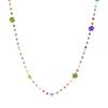 Collar de Luna con Flor de Cuentas Multicolor de Estilo Étnico Transfronterizo Europeo y Americano, Collar de Piedra Natural de Doble Propósito, Pulsera