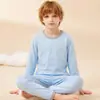 Conjunto de pijama para niños y niñas, ropa de casa de algodón puro para bebé, estilo de verano fino, adecuado para niños mayores, algodón 100% Clase A