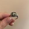 Anillo abierto de perla con lazo de circón de lujo ligero, exquisito brazalete elegante de moda para dedo índice de alto sentido, venta al por mayor de fábrica