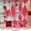 Conjunto de Decoração para Quarto de Casamento com Atmosfera de Laço Rosa Modelo Novo 2025 para Sala de Estar e Quarto de Casamento Decoração Longa com Caractere de Dupla Felicidade
