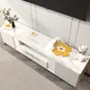 Alfombrilla de mesa transparente para mueble de TV, sensación de lujo ligero y alta gama, mantel largo, cubierta de PVC para zapatero, alfombrilla protectora para encimera de aparador de comedor