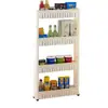 Estante de Almacenamiento para Espacios Reducidos Estante de Acabado Estante para Espacios Reducidos con Polea Estante de Almacenamiento Móvil Estante de Almacenamiento para Cocina Baño