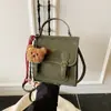 Mochila Retro Fashion Transfronteiriça Feminina 2025 Nova Tendência Versátil Bolsa de Mão Bolsa Casual Feminina para Estudantes