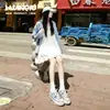 Tênis Globais de Lona Azul Claro para Mulheres 2026 Verão Novos Tênis Casuais de Cano Baixo Slip-On Estudante Sapatos Casuais Femininos