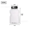 Garrafa Plástica para Milk Tea 500/700ml Criativa Fofa Multi-Bebida Descartável Transparente Garrafa de Suco Garrafa Copo de Milk Tea