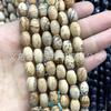 Piedra natural con cuentas ágata turquesa Ojo de Tigre malaquita cuentas sueltas en forma de arroz accesorios de joyería diy cuentas al por mayor