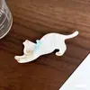 Pinza para el Pelo de Gato con Cielo Estrellado de Ensueño Estilo Japonés, Pinza de Pato de Gama Alta para el Lado y la Parte Posterior de la Cabeza, Pinza para el Flequillo de Chica Estilo Ins