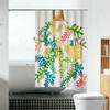 Fabricante de Keqiao Engrosado Escandinavo Poliéster Impermeable Baño Clase A Moderno Baño Dormitorio Tela Tela Cortina de Ducha Impermeable
