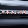 Enfeites de carro cata-vento giratório giroscópio decorações criativas console central giratório acessórios de carro feminino fofo