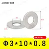 Arandelas Planas de Acero Inoxidable 304 M1.6~M7 Estándar Alemán Din125 Venta Directa de Fábrica en Stock Arandelas Planas Antióxido