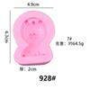 10 molde de pegamento animal jabón DIY expansión Piedra coche yeso decoración del hogar molde