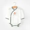 Ropa de bebé para recién nacidos, de algodón puro, de manga larga, para verano, fina, mameluco, con capucha triangular, pijama para aire acondicionado, traje para gatear