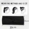 Diadema elástica cruzada de una sola capa europea y americana, unisex, adecuada para yoga y deportes, absorbente de sudor, elegante y versátil