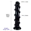 Tapón anal de espiral 5-7cm grande, mediano y pequeño látigo anal camarada masculino gay dispositivo de masturbación de la corte trasera dilatador anal tira anal de PVC suave
