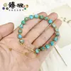 Pulsera tejida de cuentas de semilla de vidrio, piedra imperial azul lago, oro, transfronteriza europea y americana, pulsera versátil para uso diario al por mayor