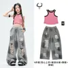 Roupas de Jazz para Meninas Tendência Cool Modelo de Jazz Infantil Roupa de Passarela Estilosa Fantasia de Performance de Street Dance Infantil Bang da Rua
