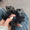 Nuevo Scrunchie de Malla de Lunares de Verano Estilo Francés, Scrunchie Sencillo Moderno Elegante para Coletas con Banda Elástica
