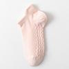 Calcetines Cortos Finos de Verano para Mujer, Absorbentes de Sudor, Transpirables, de Malla, Algodón con Masaje, Calcetines Bajos Lisos Sencillos para Primavera y Otoño