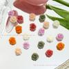 Pequeno livro de equitação vermelho com cerâmica macia esculpida Nail Art Jóias Simulação Thousand Silk Luo Shen Nail Art Material Decoração de unhas luminosa