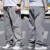 Talla grande Pantalones Casuales para Hombre Pantalones Rectos Holgados Primavera y Verano Talla Grande Talla Grande Hombre Gordo Hombre Gordo Primavera Pantalones de Trabajo