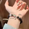 Pulsera Gato Ojo de Tigre Amarillo Natural para Mujer Nueva Estilo Chino Estudios Chinos Madreperla Gato Personalidad Pulsera Versátil Regalo Tendencia China
