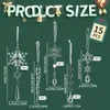 Decorações de Natal Transfronteiriças Haobei Pingente de Cone de Gelo de Acrílico Transparente Floco de Neve Transparente Barra de Gelo Pingente de Árvore de Natal