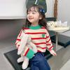 [Stock Listo] Suéter para Niñas Ropa de Otoño 2025 Nuevo Estilo Jersey para Niña Camiseta Interior Ropa de Otoño Tops para Niños