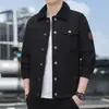 Chaqueta Transfronteriza con Forro Polar, Lana de Cordero Engrosada, Chaqueta Lavada para Hombre, Abrigo Grueso Cálido Holgado, Cuello Solapa Casual