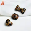 Botones de Resina con Estampado de Leopardo, Forma de Moño, Forma de Corazón, Botones Cuadrados de Dibujos Animados, Abrigo, Cárdigan, Suéter, Botones para Niños al por Mayor