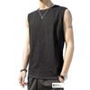 Chaleco sin mangas de algodón puro para hombre 2025 Verano Moderno Fitness Deportes Camiseta sin mangas Capa base versátil Camiseta de manga corta