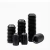 En Stock Acero al Carbono Grado 12.9 Pavonado Din916 Tornillo Prisionero con Cabeza Allen Interna y Punta Cóncava, Estándar Americano 2 # -5/8 Tornillo Mecánico de Apriete