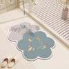 Alfombrilla absorbente de barro de diatomeas para inodoro, para puerta de baño, antideslizante, de secado rápido, para entrada del hogar