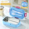 Lonchera para Estudiantes de Acero Inoxidable Transfronteriza, Lonchera de Plástico de Grado Alimenticio Calentable en Horno Microondas, Lonchera con Compartimentos para Trabajadores de Oficina