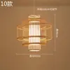 Lustre de Bambu Chinoiserie Lanterna Zen para Sala de Chá Restaurante Restaurante de Hot Pot Pousada Sudeste Asiático Lâmpadas Japonesas Criativas