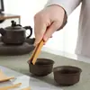 Bandeja de té electrónica pinza de té pequeña aguja de té cucharilla de té té disfrutar del té Loto juego de té kung fu accesorios seis caballeros