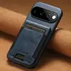 Adequado para capa de celular Google Pixel 11 ProXL, 10 padrões de cera de óleo, alça elástica, porta-cartões, carteira, capa protetora de couro