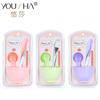 Yusha Beauty Set de 4 Piezas para Mascarilla DIY Tazón de Plástico para Mascarilla + Paleta para Mascarilla + Brocha para Mascarilla + Medidor Yi003