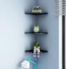 Decoração de Quarto Parede Divisória Suspensa Sem Furos Estante Triangular Suspensa de Parede Leque Cozinha Pendurada na Parede Novo Rack de Armazenamento de Canto