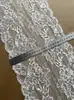 50 Estilos Populares de Adorno de Encaje Elástico en Stock, Negro, Blanco Natural, Blanqueado, Ancho 15-25cm