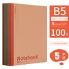 Paquete de 20 Cuadernos, Papelería para Estudiantes Universitarios, Cuadernos de Ejercicios A5 Espesos Tapa Blanda, Cuadernos Sencillos para Oficina