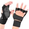 Nuevos Guantes Deportivos de Levantamiento de Pesas de Silicona Antideslizantes de Medio Dedo sin Dorso para Palma Resistentes al Desgaste Protectores de Presión Guantes de Entrenamiento