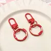 Chaveiro Colorido de Rosquinha Dopamina Fivela de Mola de Metal Material para Acessórios DIY Pingente de Bolsa Pingente de Boneca